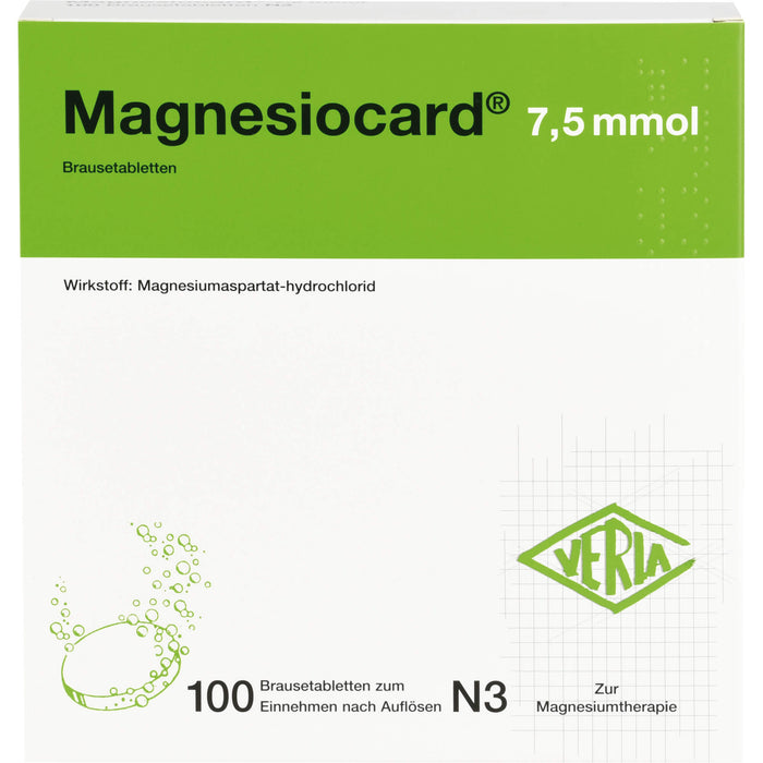 Magnesiocard 7,5 mmol Brausetabletten, 100 St. Tabletten