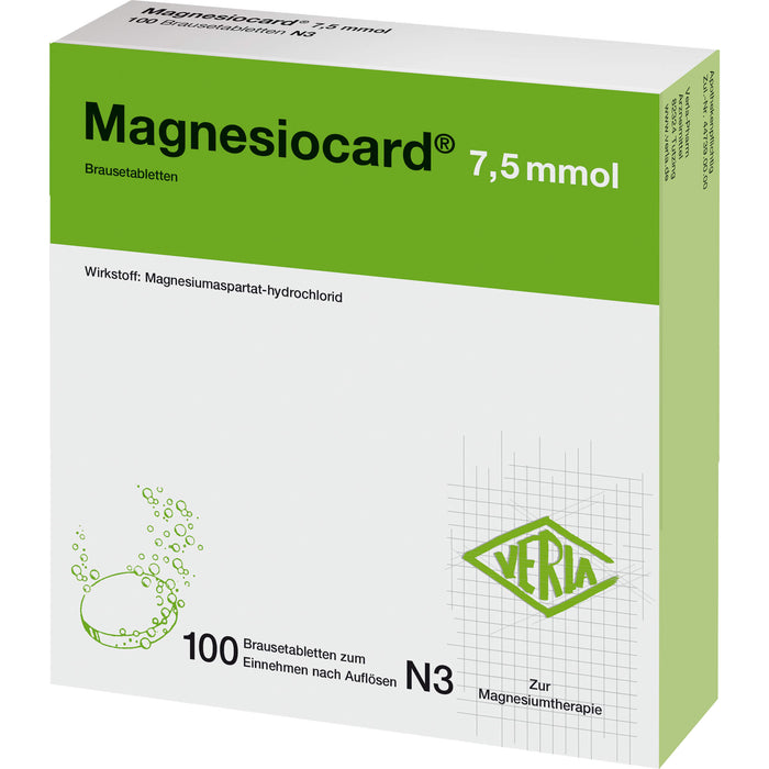 Magnesiocard 7,5 mmol Brausetabletten, 100 St. Tabletten