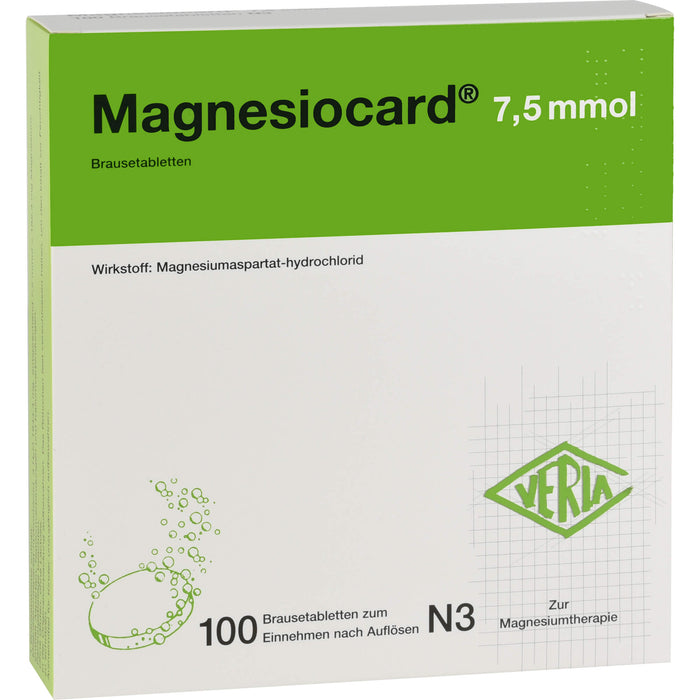 Magnesiocard 7,5 mmol Brausetabletten, 100 St. Tabletten