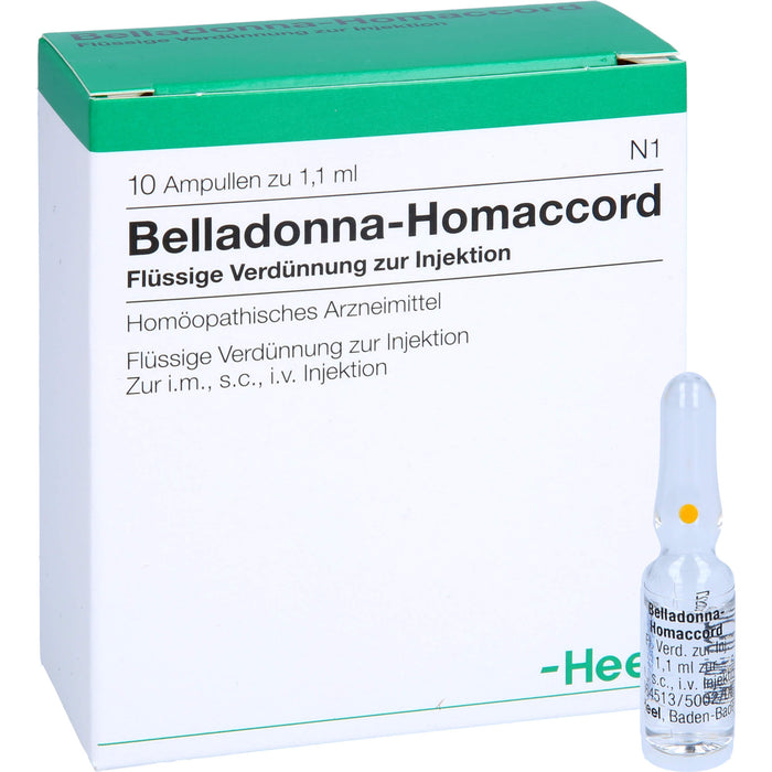 Belladonna-Homaccord flüssige Verdünnung, 10 St. Ampullen