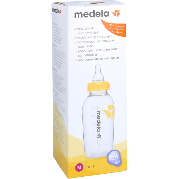 medela Muttermilchflasche 250 ml mit Sauger M, 1 St. Lösung