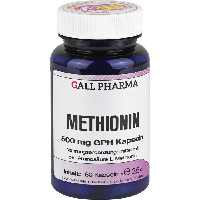 GALL PHARMA Methionin 500 mg GPH Kapseln, 60 St. Kapseln