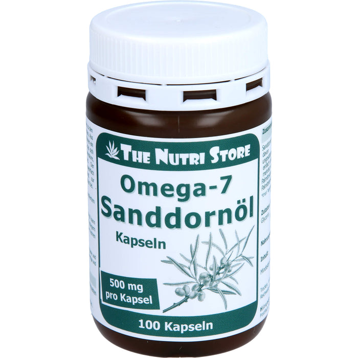 The Nutri Store Omega - 7 Sanddornöl 500 mg Bio Kapseln, 100 St. Kapseln