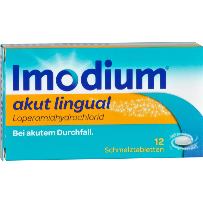 Imodium akut lingual 2 mg Schmelztabletten Reimport EurimPharm, 12 St. Tabletten