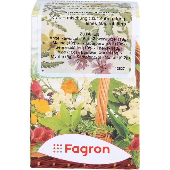 Fagron Schwedenkräuter Kräutermischung zur Herstellung eines Magenbitters, 90.2 g Tee