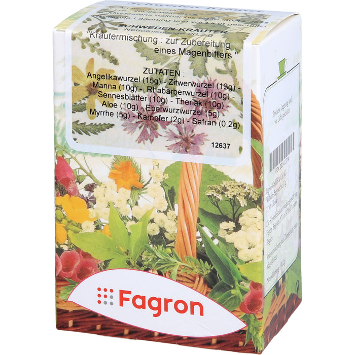 Fagron Schwedenkräuter Kräutermischung zur Herstellung eines Magenbitters, 90.2 g Tee