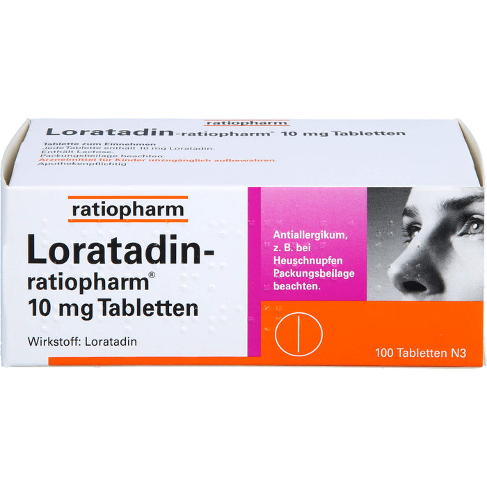 Loratadin-ratiopharm 10 mg Tabletten, 100 St TAB