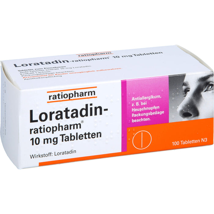 Loratadin-ratiopharm 10 mg Tabletten, 100 St TAB