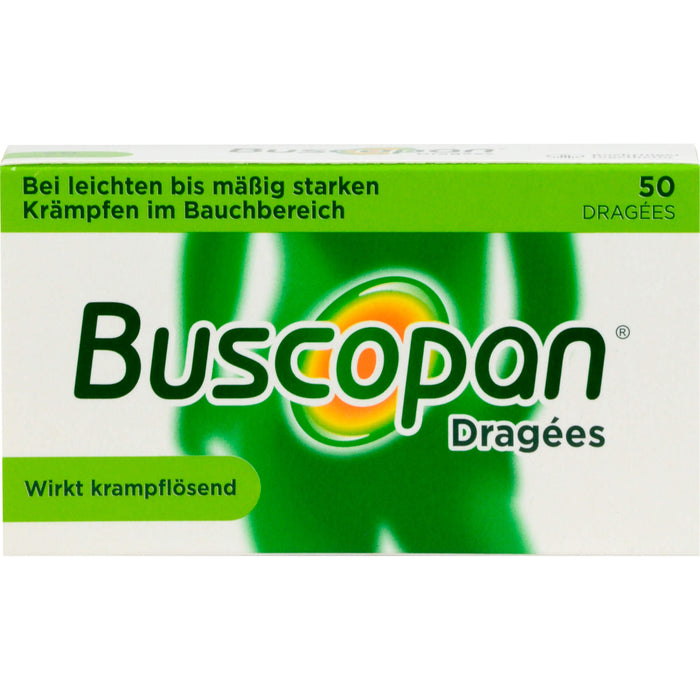 Buscopan Dragées wirkt krampflösend Original Sanofi-Aventis, 50 St. Tabletten