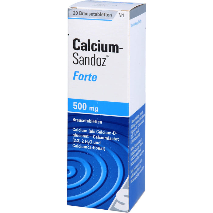 Calcium-Sandoz forte Brausetabletten, 20 St. Tabletten