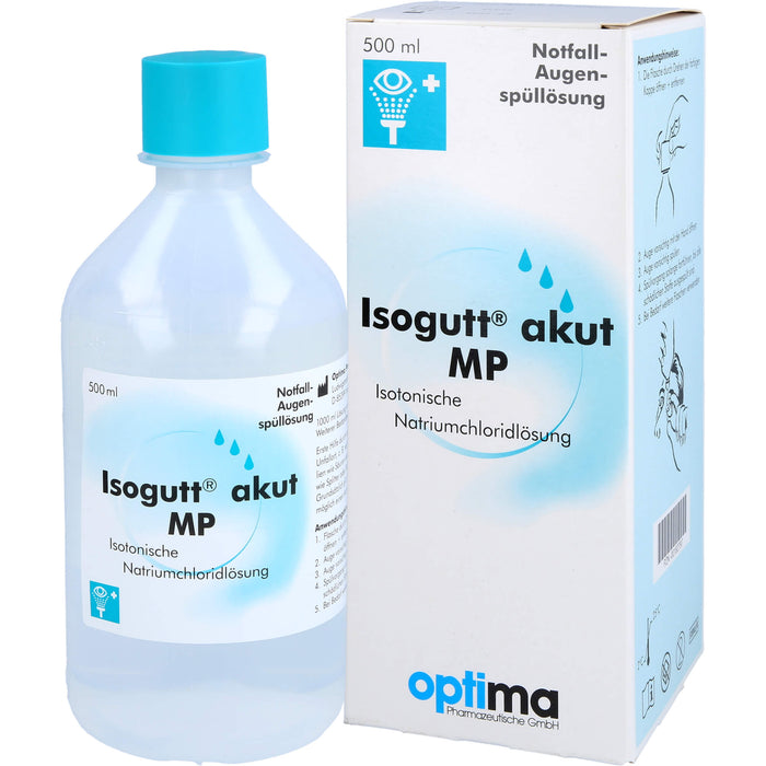 Isogutt akut MP Notfall-Augenspüllösung, Isotonische Natriumchloridlösung, 500 ml Lösung