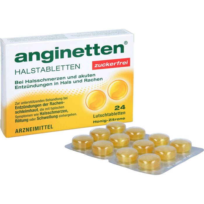 anginetten Halstabletten zuckerfrei, 24 St. Tabletten