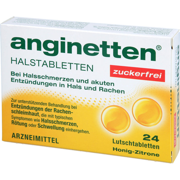 anginetten Halstabletten zuckerfrei, 24 St. Tabletten