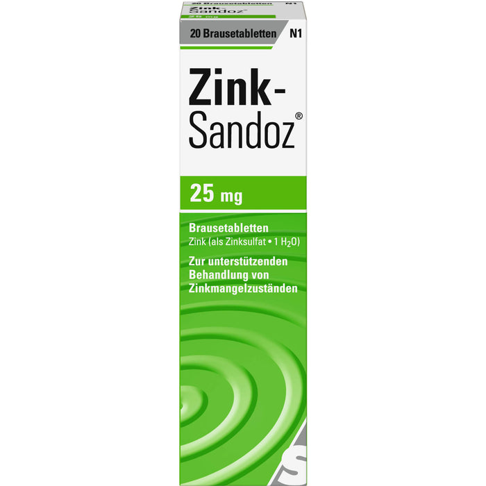 Zink-Sandoz 25 mg Brausetabletten, 20 St. Tabletten
