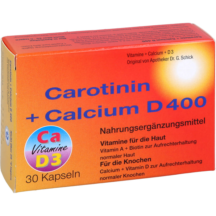 Inkosmia Carotinin + Calcium D 400 Kapseln, 30 St. Kapseln