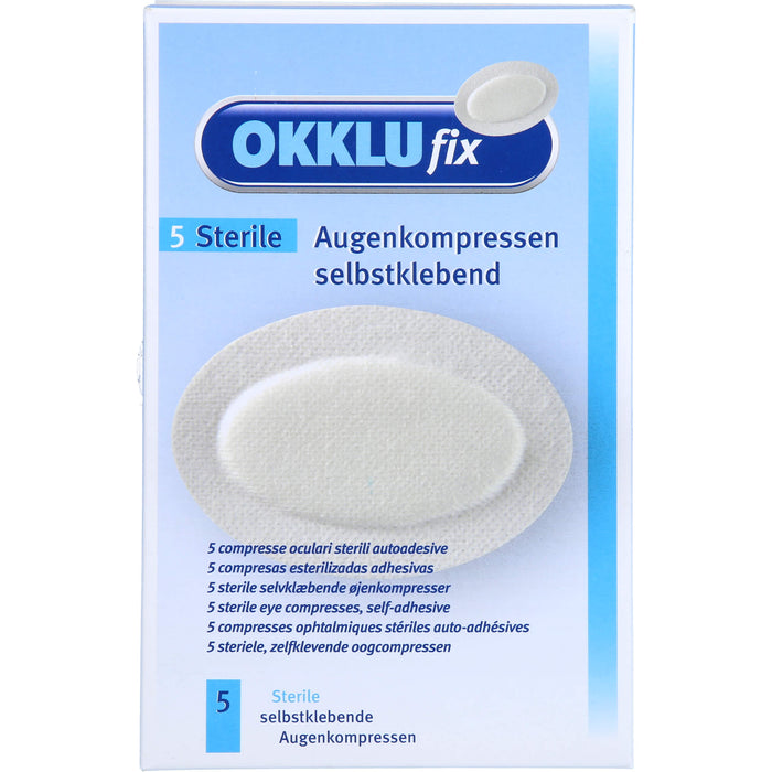 Okklufix steril Augenkompresse selbstklebend, 5 St KOM