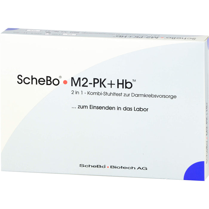 ScheBo M2-PK + Hb 2in1 Kombi-Darmkrebsvorsorge Stuhltest, 1 St. Test