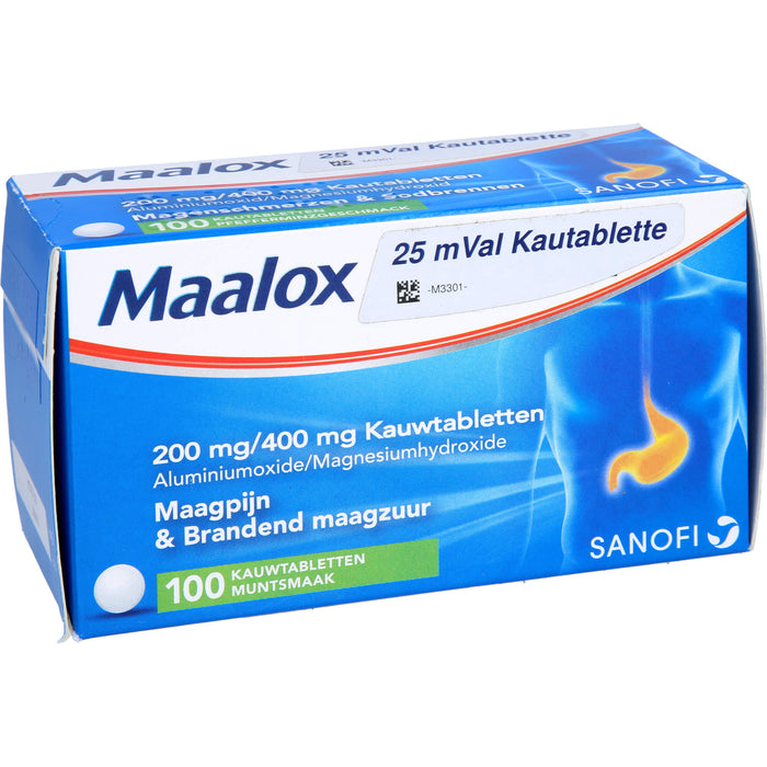 Maalox 25 mVal kohlpharma Kautablette, 100 St KTA