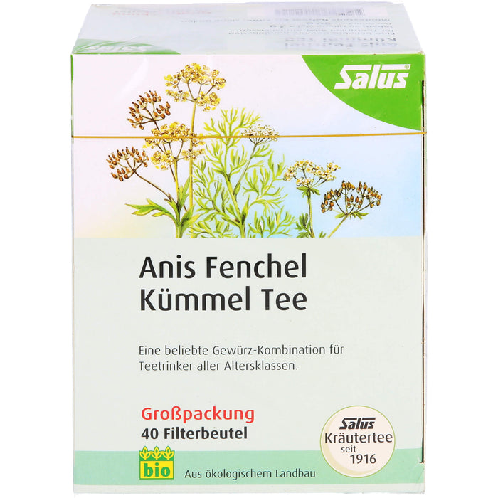 Salus Anis Fenchel Kümmel Tee bio, 40 St. Filterbeutel