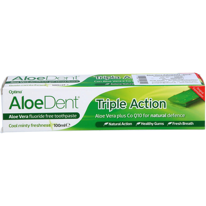 AloeDent Triple Action Zahnpasta, 100 ml Zahncreme