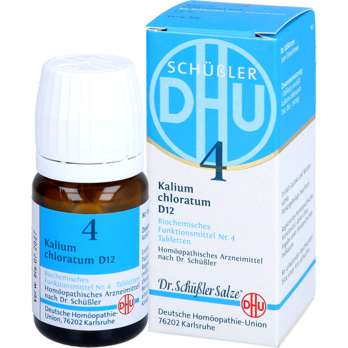 DHU Schüßler-Salz Nr. 4 Kalium chloratum D12 Tabletten, 80 St. Tabletten