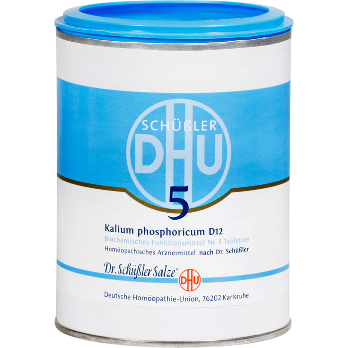 DHU Kalium jodatum D12 Biochemisches Ergänzungsmittel Nr. 15 – Das Mineralsalz der inneren Organe – umweltfreundlich im Arzneiglas, 1000 St. Tabletten