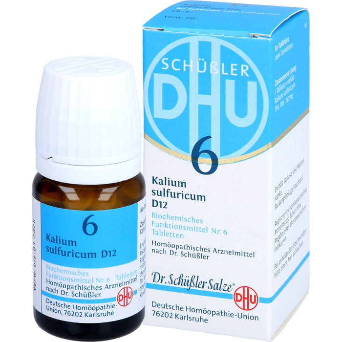 DHU Schüßler-Salz Nr. 6 Kalium sulfuricum D 12 Tabletten, 80 St. Tabletten
