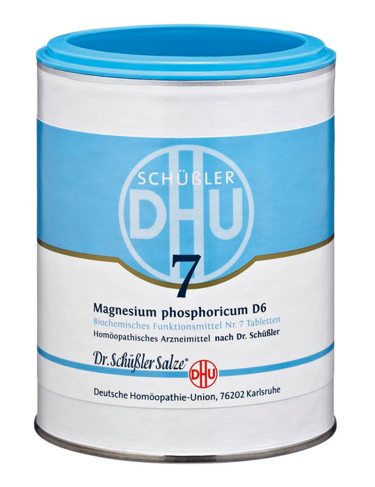 DHU Schüßler-Salz Nr. 7 Magnesium phosphoricum D6 – Das Mineralsalz der Muskeln und Nerven – das Original, 1000 St. Tabletten