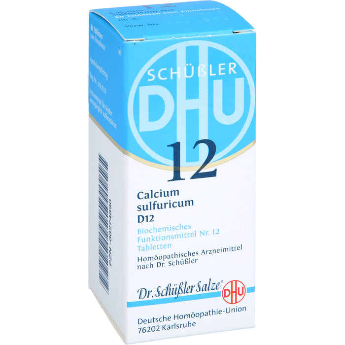 DHU Schüßler-Salz Nr. 12 Calcium sulfuricum D12 Tabletten, 80 St. Tabletten