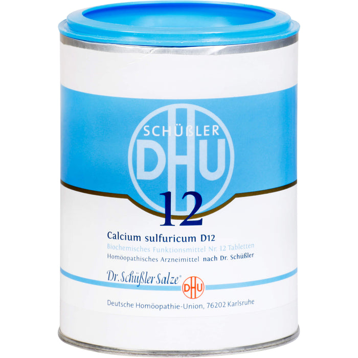 DHU Schüßler-Salz Nr. 12 Calcium Sulfuricum D12 Tabletten, 1000 St. Tabletten