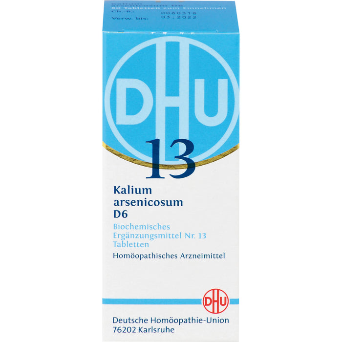 DHU Biochemie 13 Kalium arsenicosum D6 Tabletten, 80 St. Tabletten