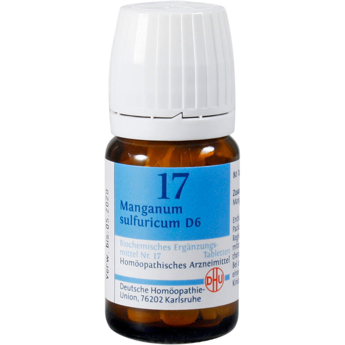 DHU Schüßler-Salz Nr. 17 Manganum sulfuricum D6 Tabletten, 80 St. Tabletten