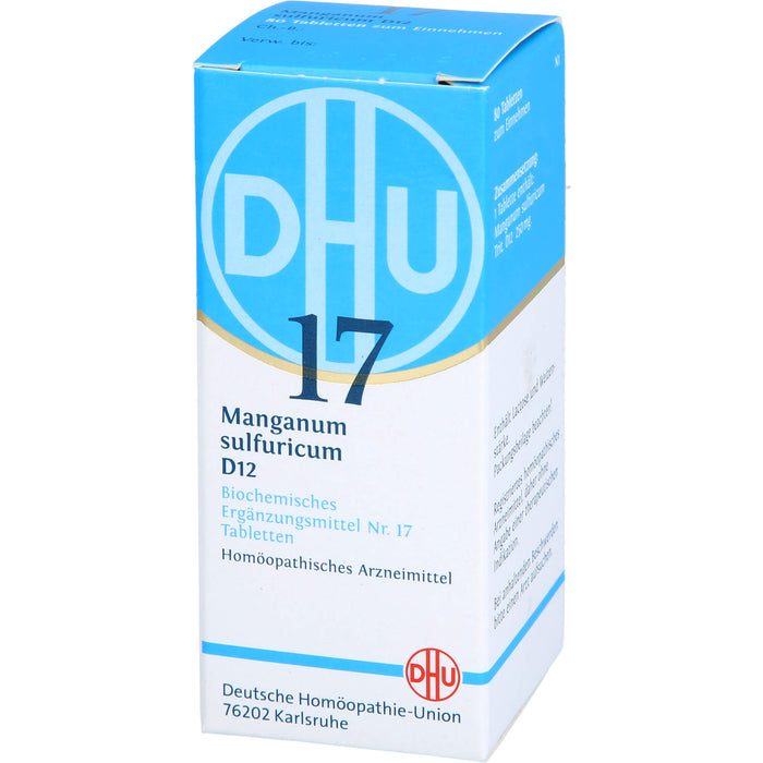 DHU Schüßler-Salz Nr. 17 Manganum sulfuricum D12 Tabletten, 80 St. Tabletten