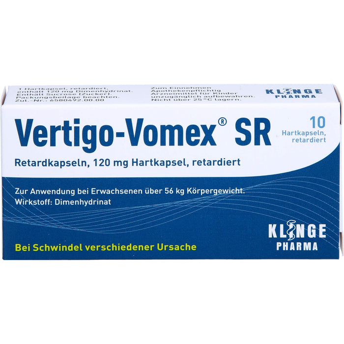 Vertigo-Vomex SR Retardkapseln, 10 St. Kapseln