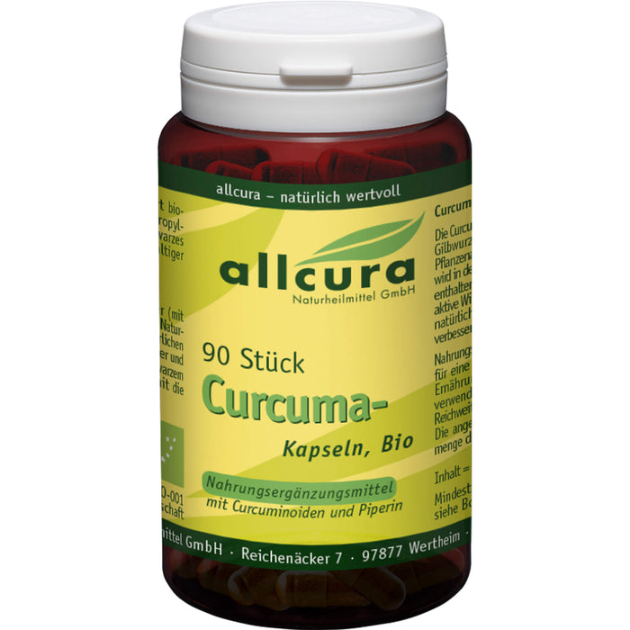 allcura Curcuma-Kapseln Bio, 90 St. Kapseln