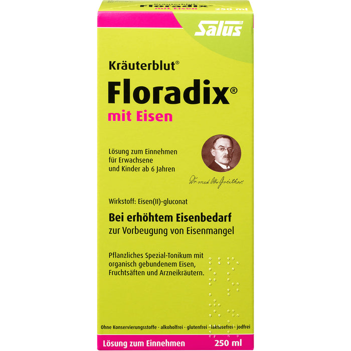 Floradix mit Eisen Lösung, 250 ml Lösung