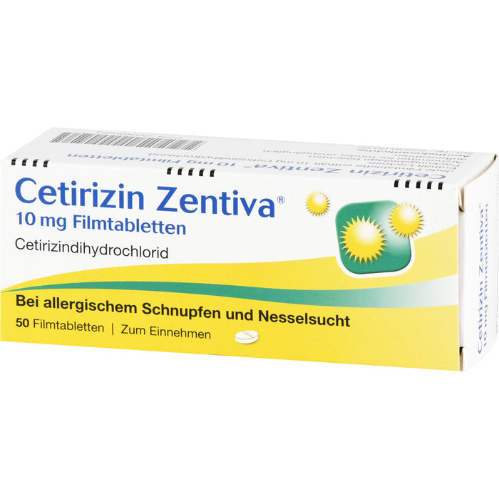 Cetirizin Zentiva 10 mg Filmtabletten, 50 St FTA