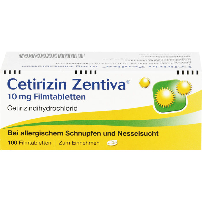 Cetirizin Zentiva 10 mg Filmtabletten, 100 St FTA
