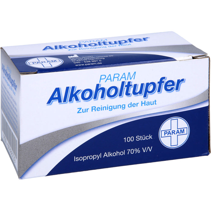 PARAM Alkoholtupfer zur Reinigung der Haut, 100 St. Tupfer