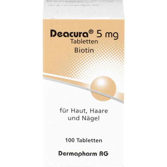 Dermapharm Deacura Tabletten für Haut, Haare und Nägel, 100 St. Tabletten