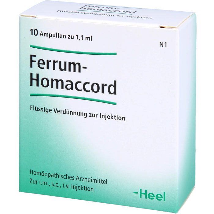 Ferrum-Homaccord flüssige Verdünnung, 10 St. Ampullen