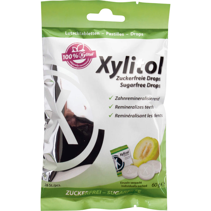 miradent Xylitol Drops Melone, 60 g Bonbons