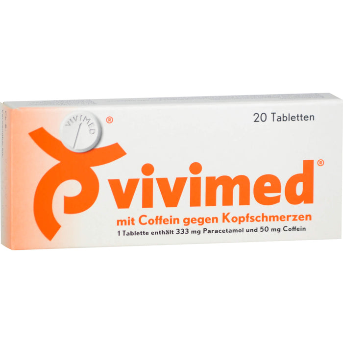 vivimed mit Coffein gegen Kopfschmerzen Tabletten, 20 St. Tabletten