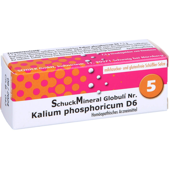 Schuckmineral Globuli 5 Kalium phosphoricum D6, 7.5 g GLO