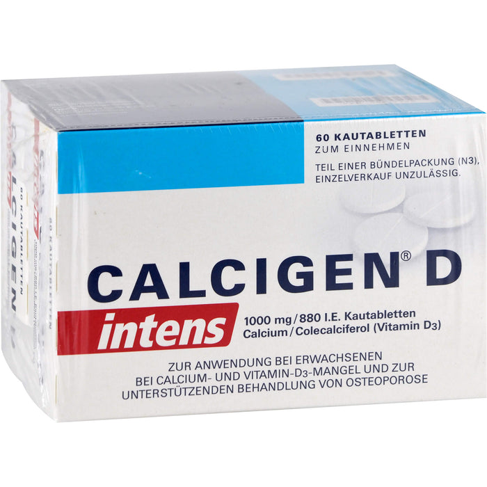 Calcigen D intens 1000 mg/880 I.E. Kautabletten, 120 St KTA