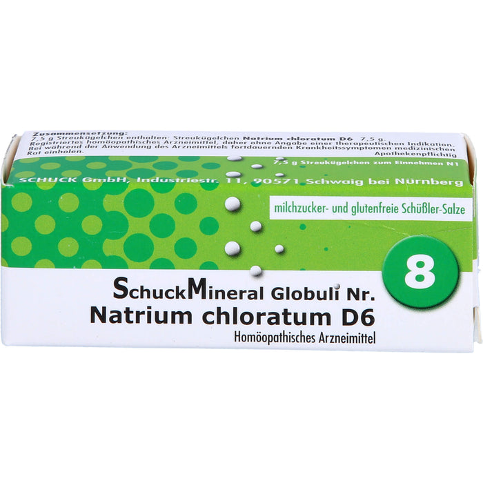 Schuckmineral Globuli 8 Natrium chloratum D6, 7.5 g GLO
