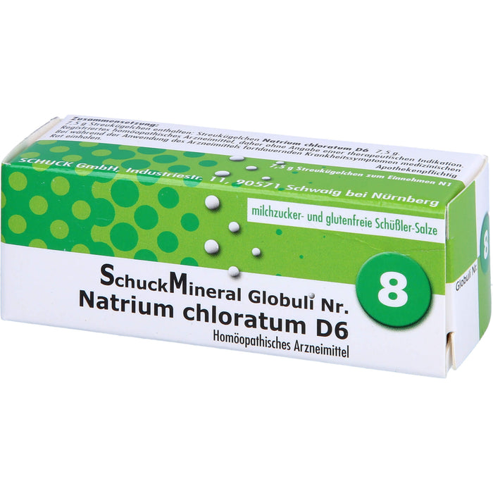 Schuckmineral Globuli 8 Natrium chloratum D6, 7.5 g GLO