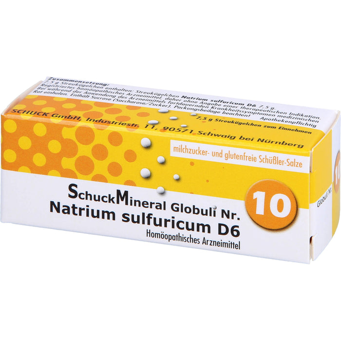 Schuckmineral Globuli 10 Natrium sulfuricum D6, 7.5 g GLO