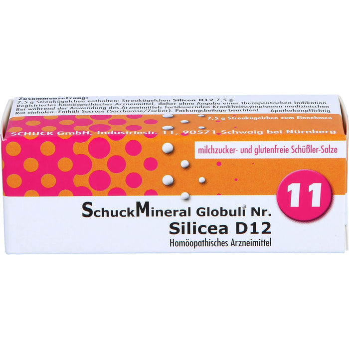 Schuckmineral Globuli 11 Silicea D12, 7.5 g GLO