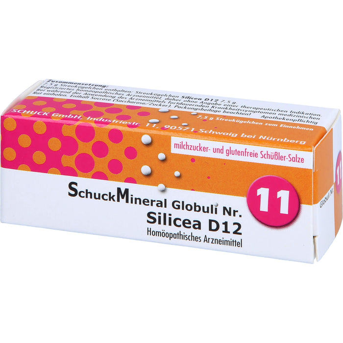 Schuckmineral Globuli 11 Silicea D12, 7.5 g GLO